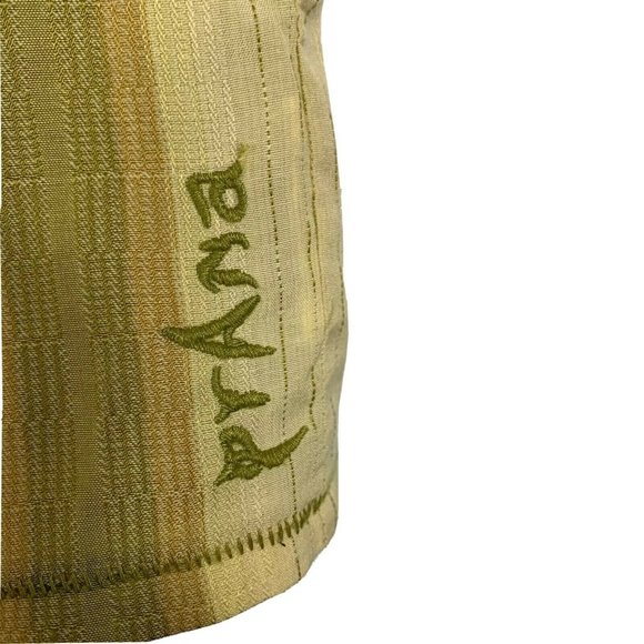 PrAna Short Sleeve Shirt Slim Fit Multicolor Striped Outdoor Hiking Men M - Picture 3 of 5